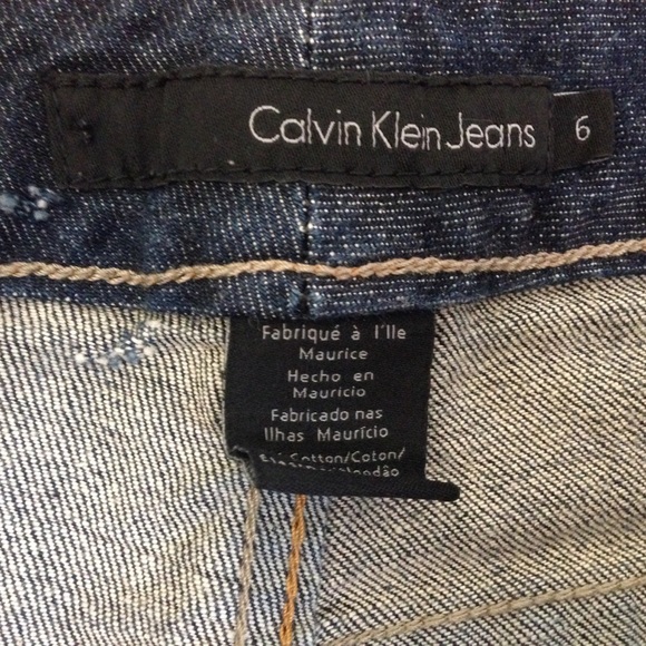 Calvin Klein Lean Bootcut Blue-Wash Jeans - Picture 3 of 6